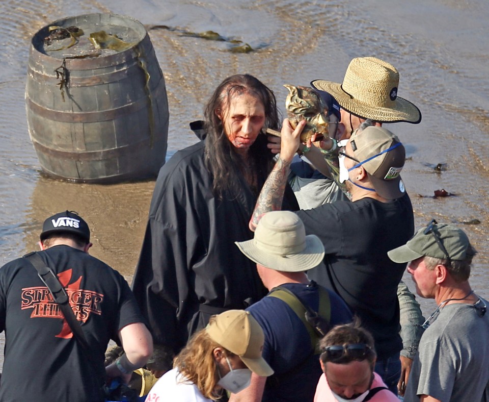 Actor Daniel Scott-Smith has his make-up touched up