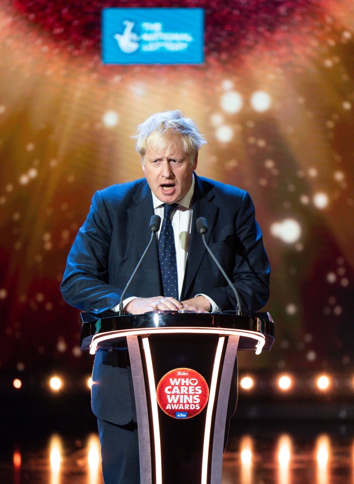 Speaking at The Sun’s Who Cares Wins awards, Boris Johnson said: 'The single best way every one of us can help to protect the NHS is to get vaccinated'