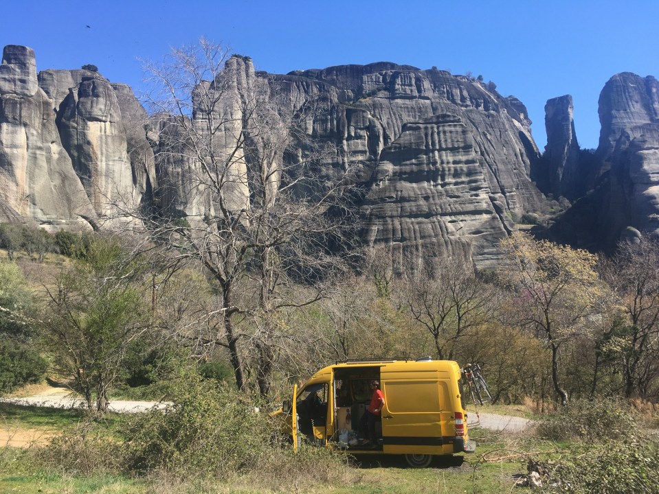 They have since lent their renovated van to a friend who is also travelling round Europe