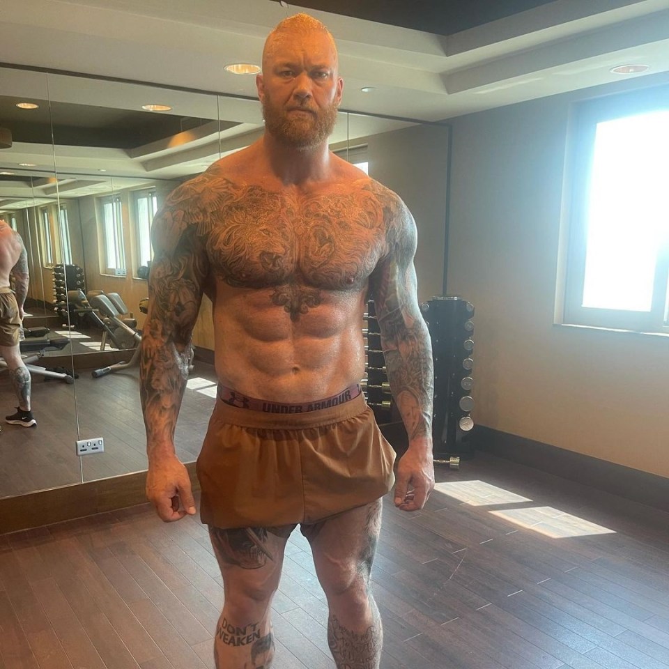 Bjornsson has gone from 32 stone to 23 stone since winning World's Strongest Man in 2018