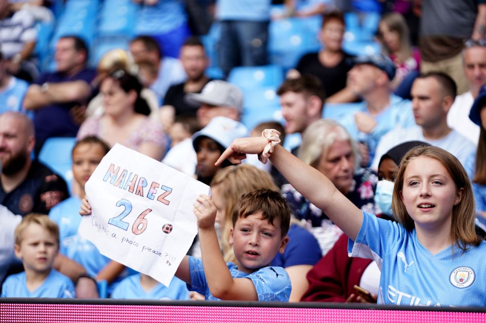 Man City supporters turned out in their droves for the match against Southampton