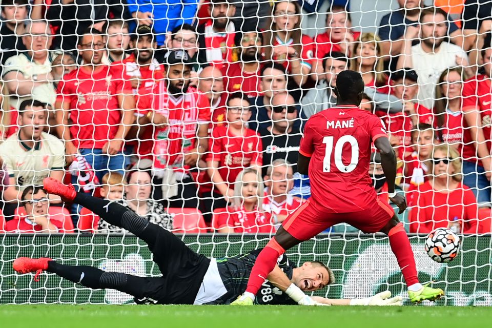 Mane was quickest to pounce on a rebound to open the scoring