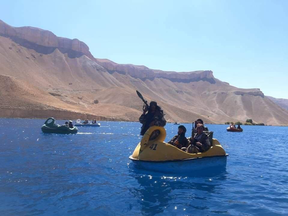 But they were careful to maintain a security lookout, with weapons carried on board