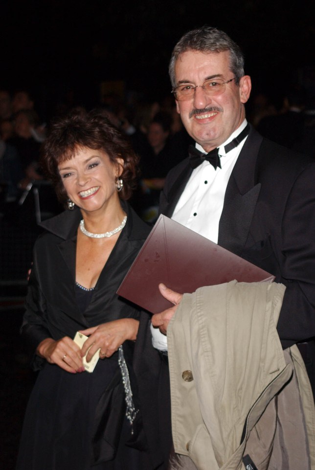 Sue Holderness who played Marlene in Only Fools is pictured with John at the National Television Awards back in 2002