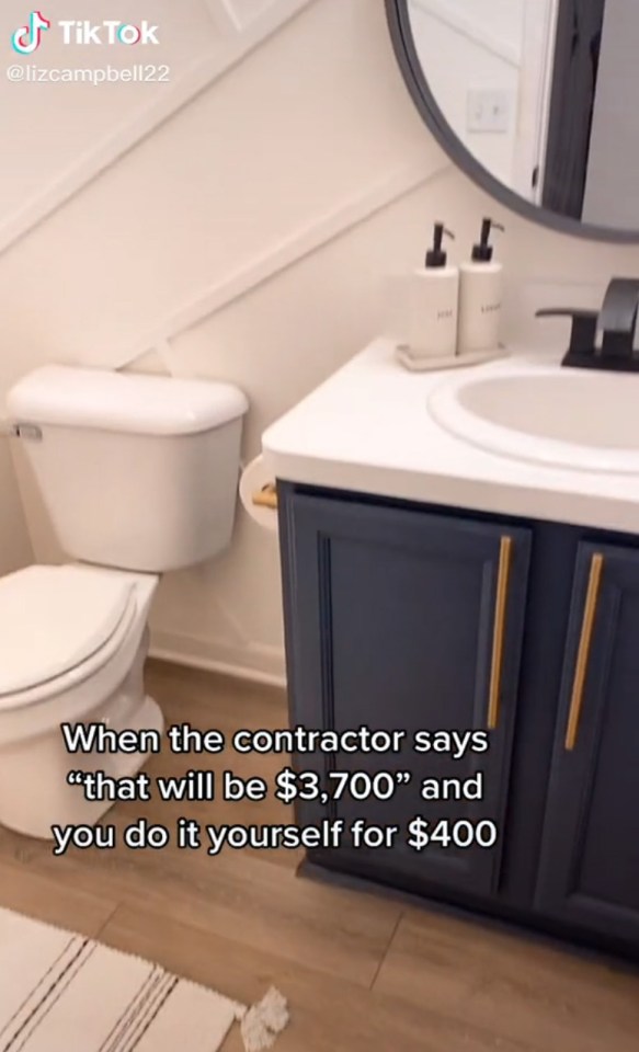 A DIY fan saved themselves a fortune after being quoted around £2,700 by a professional to transform their bathroom