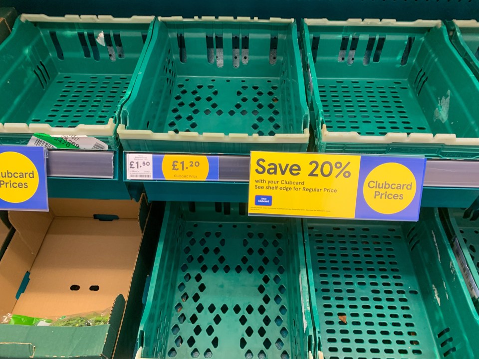 Supermarkets in Cambridgeshire were experiencing shortages this week due to supply chain issues and a lack of lorry drivers