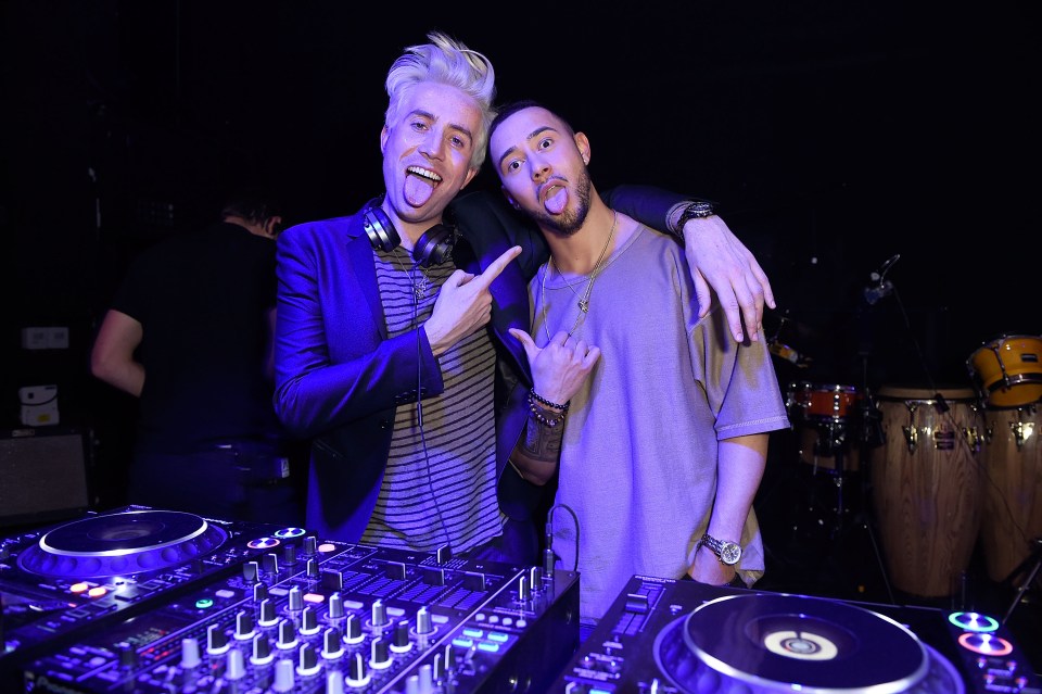 The DJ, pictured with Nick Grimshaw, played music in between stage numbers and finished the night off with an after-party which really got the crowd going with some great, nostalgic tunes