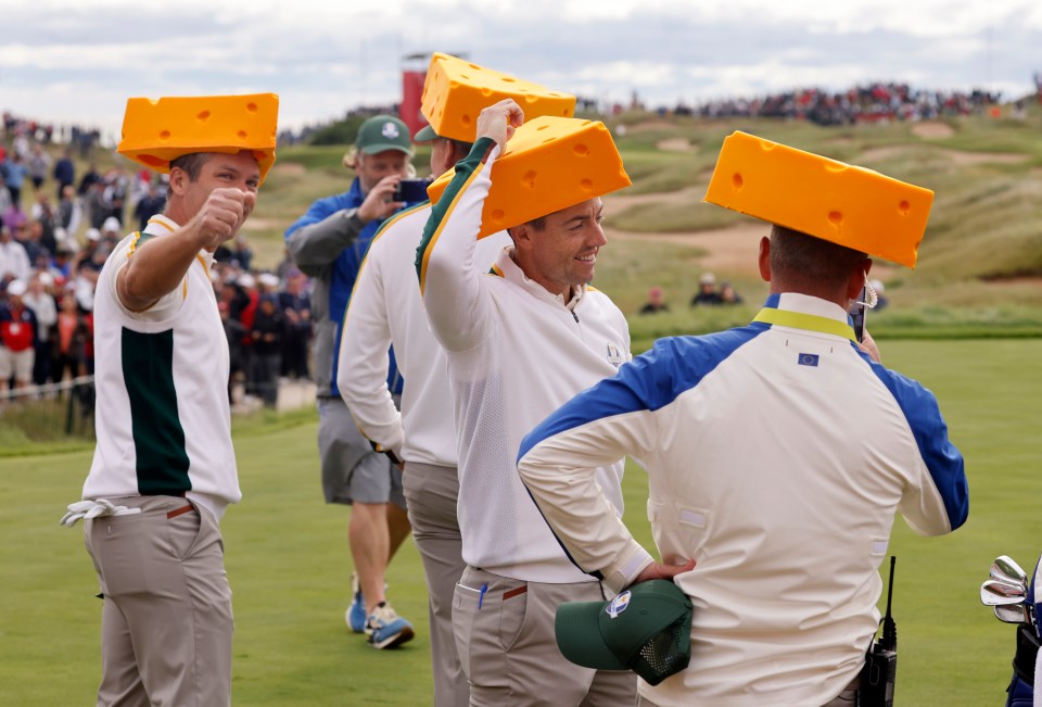 Team Europe won over American fans by wearing cheeseheads in Wisconsin