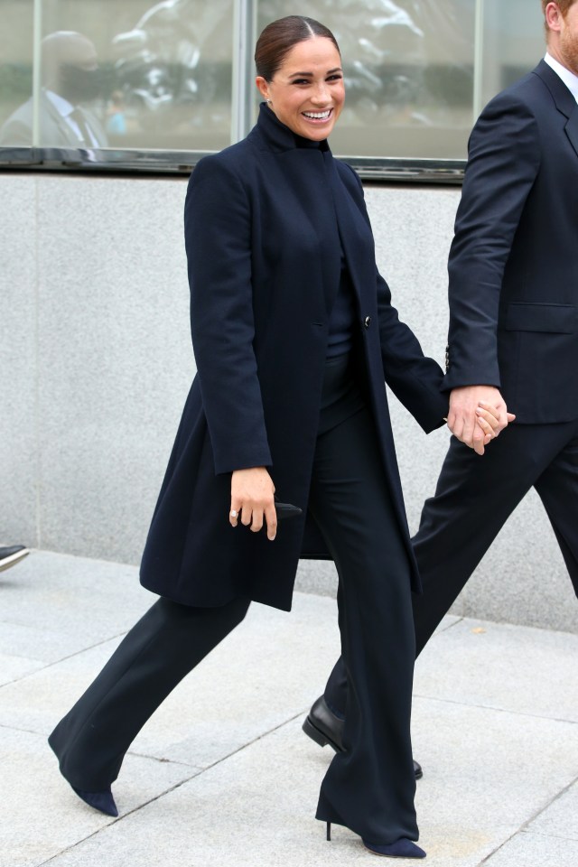 When Meghan visited the One World Trade Center Observatory, she looked respectful in black