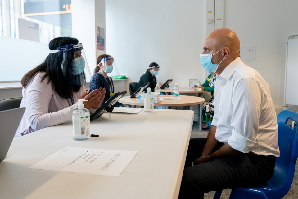 Mr Javid spoke to staff at the University College London's Bidborough House