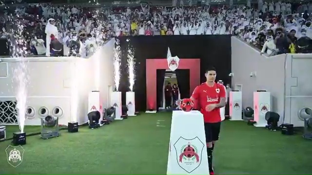 James Rodriguez was unveiled to the fans of new club Al Rayyan in Qatar