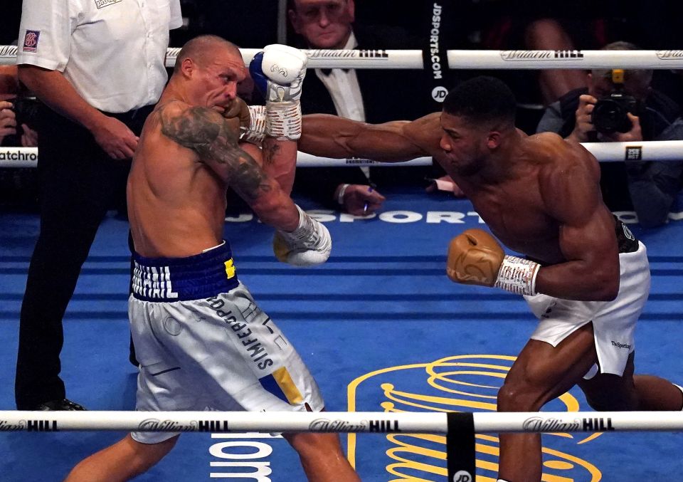 Joshua barely landed any power punches compared to previous fights