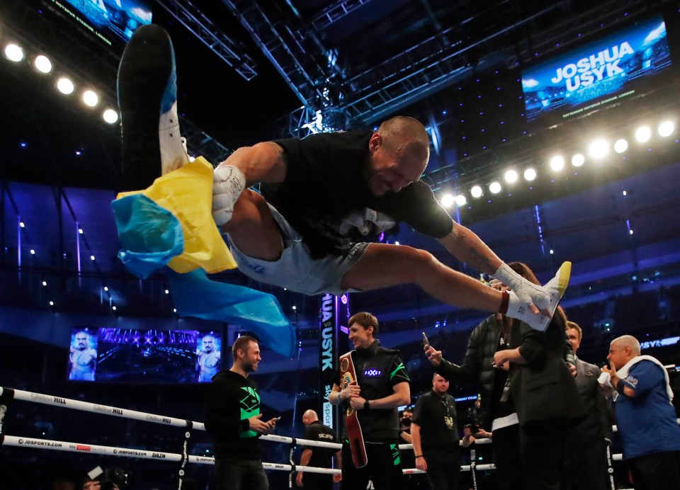 The Ukrainian is on top of the world after becoming heavyweight champ