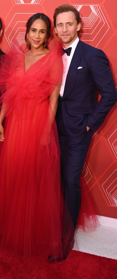 Tom Hiddleston and girlfriend Zawe Ashton  pose for photos at theatreland’s Tony Awards in New York