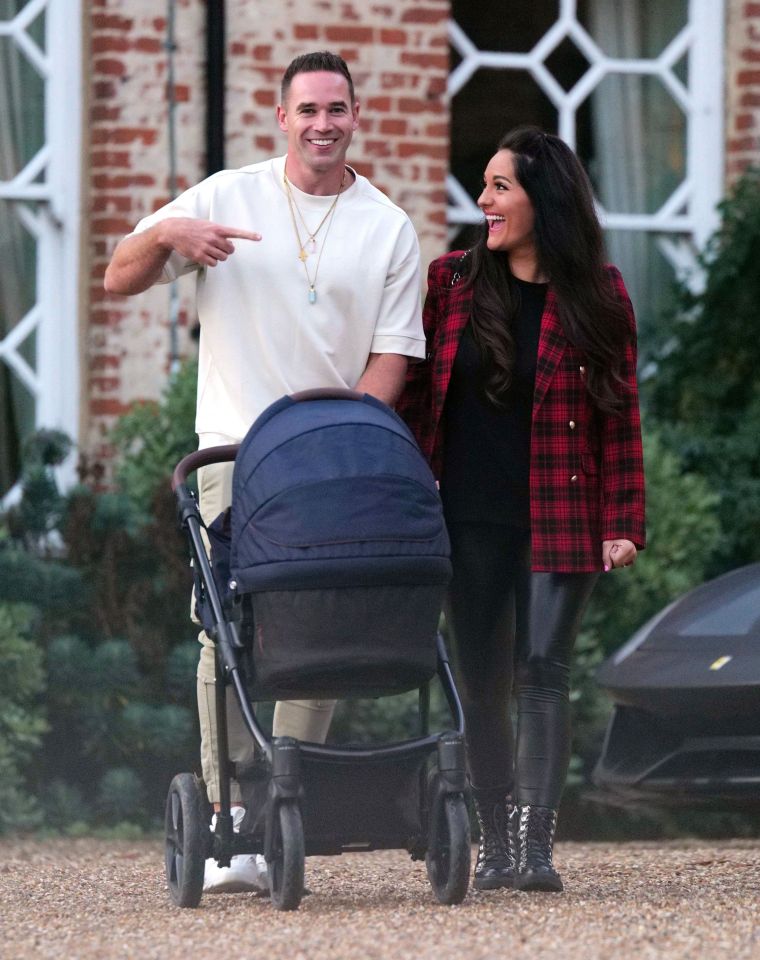 Kieran Hayler stepped out with his fiance Michelle and baby Apollo