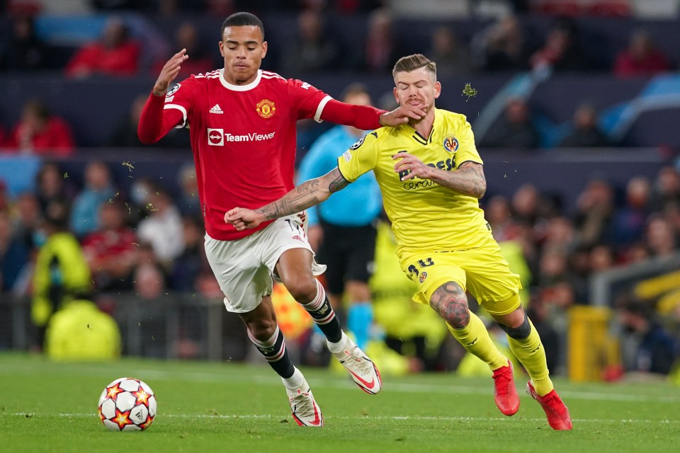 Mason Greenwood struggled to have an impact against former Liverpool man Alberto Moreno