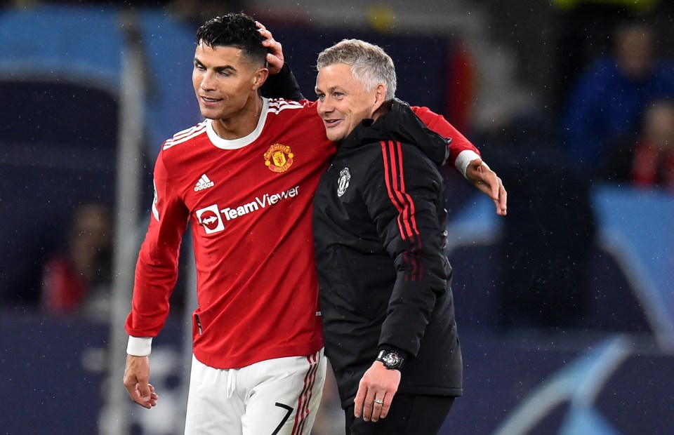 Ole Gunnar Solskjaer celebrates with the match winner