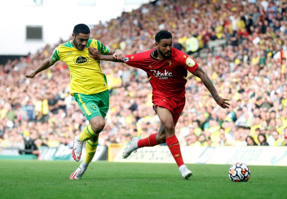 Joshua King played a key role in both of Watford's goals after the break