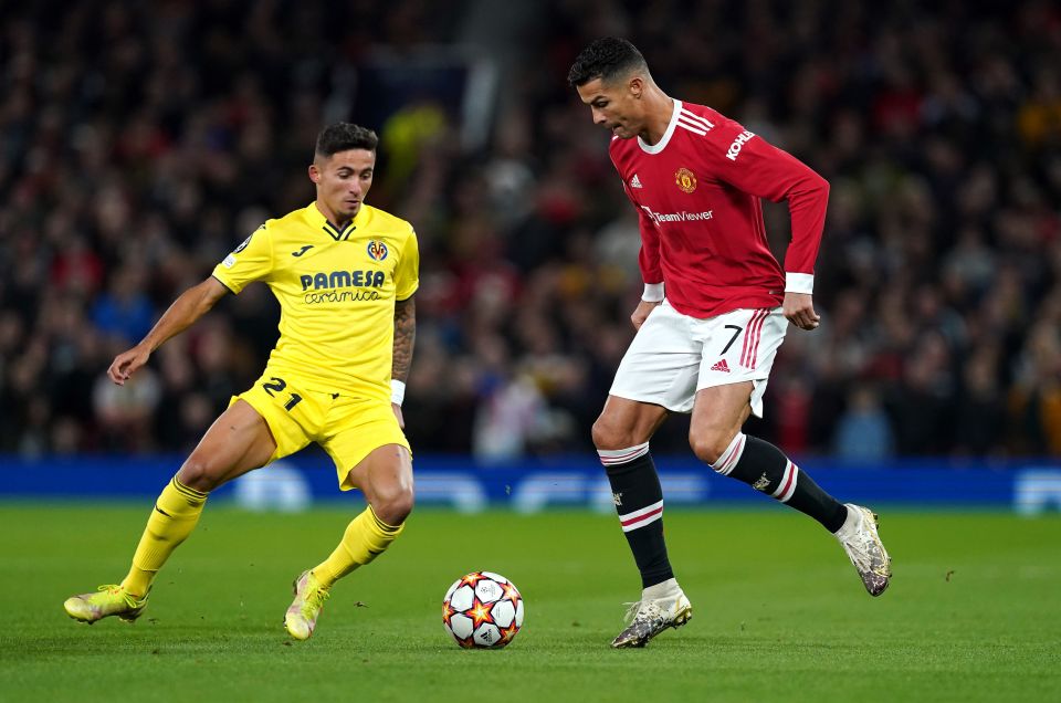 Cristiano Ronaldo had a very quiet evening at Old Trafford before his late goal