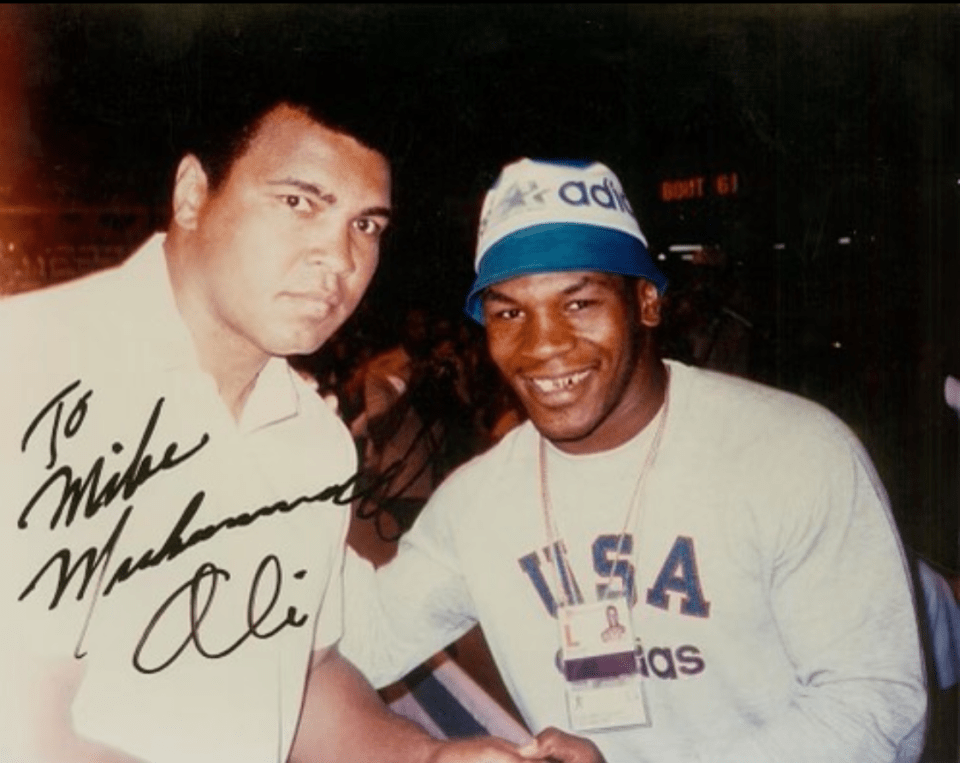 And Iron Mike paid tribute to the late Ali with an incredible throwback Instagram snap