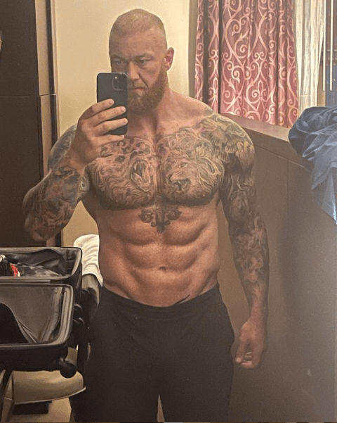 Hafthor Bjornsson joked he is 'always hungry' after dramatically losing NINE STONE