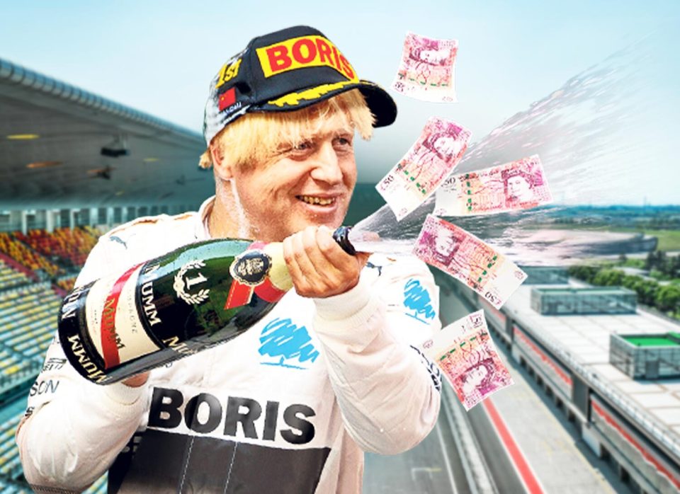 Boris has been compared to a 'crazed Formula 1 driver' by a Tory big-hitter