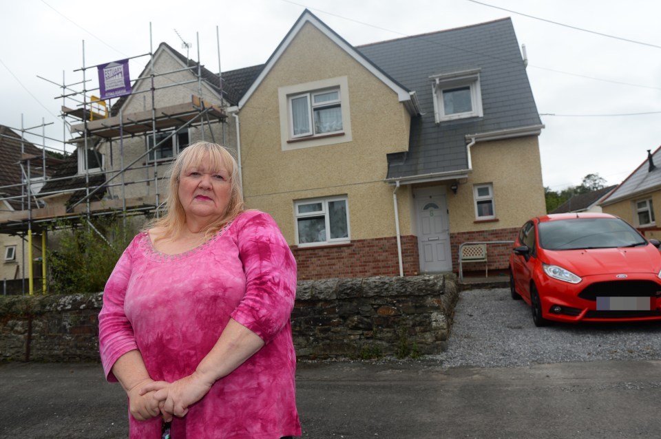 The conditions have left the mum out of pocket as she has to throw away damaged clothes