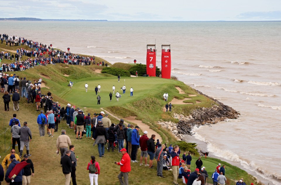 The Whistling Straits course provides plenty of challenges even for the very best golfers