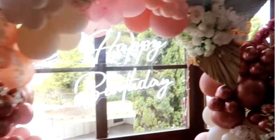 Dani's mum went all out to make her birthday a special occasion with a stunning display of balloons