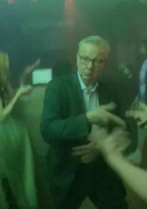 Michael Gove was spotted busting some moves in an Aberdeen club