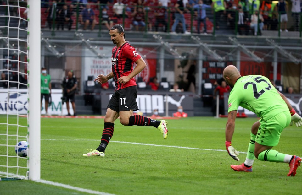 Ibrahimovic tapped home six minutes after coming on with his laces untied