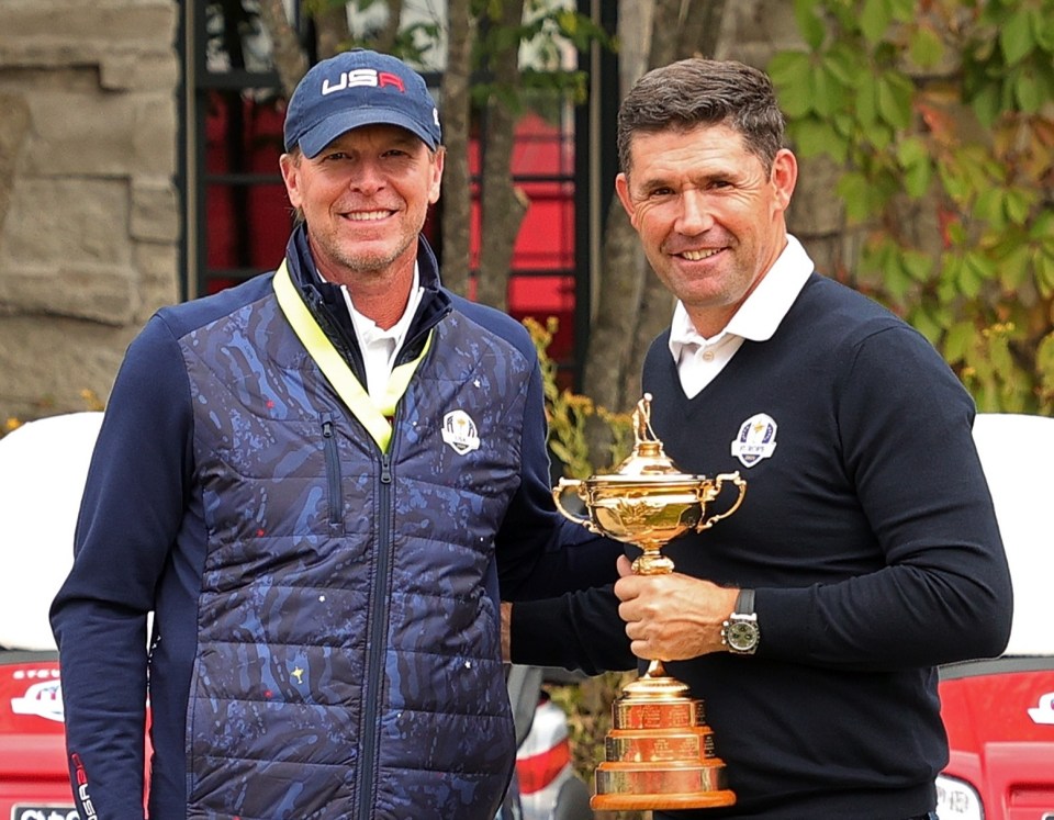 Steve Stricker and Padraig Harrington are the team captains for the 43rd Ryder Cup this weekend