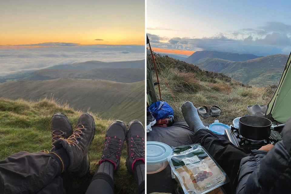 The two couples went on strikingly similar holidays