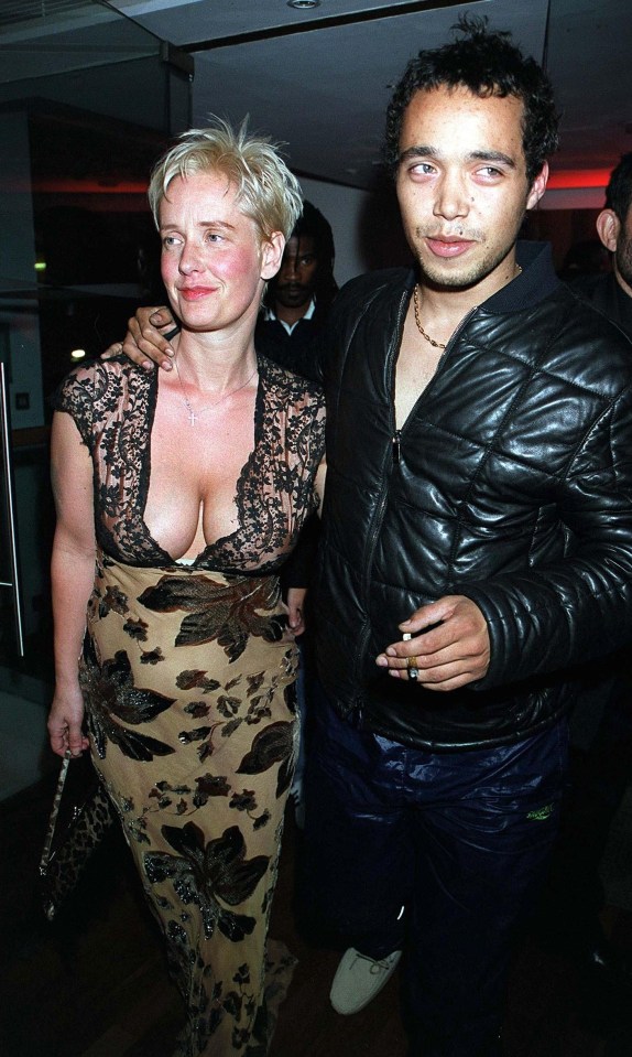 Paula parties with Finley Quaye in 1999