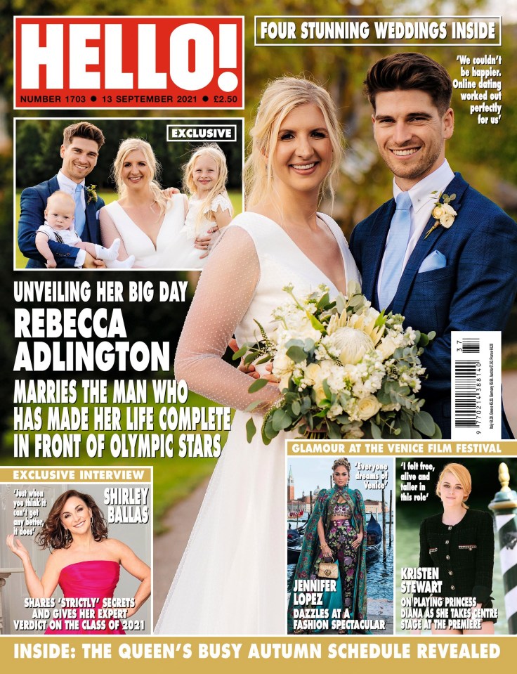 Rebecca shared pictures from her day with Hello! Magazine