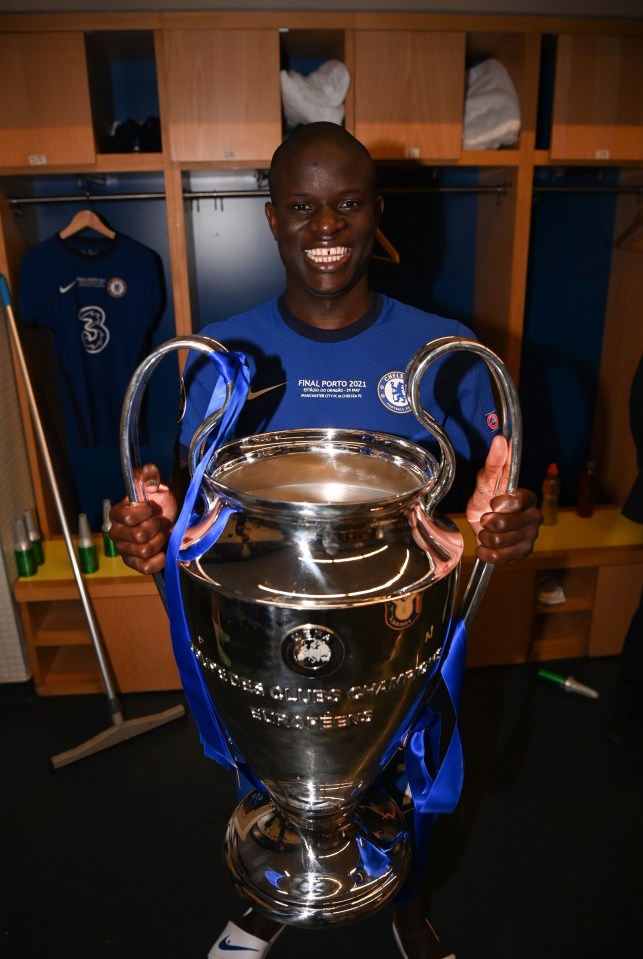 N'Golo Kante lifted the Champions Legue trophy with Chelsea last season