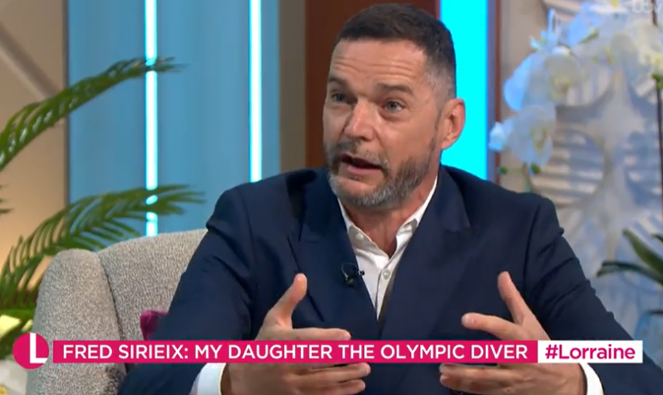 Fred appeared on Lorraine today to speak about his Olympian daughter