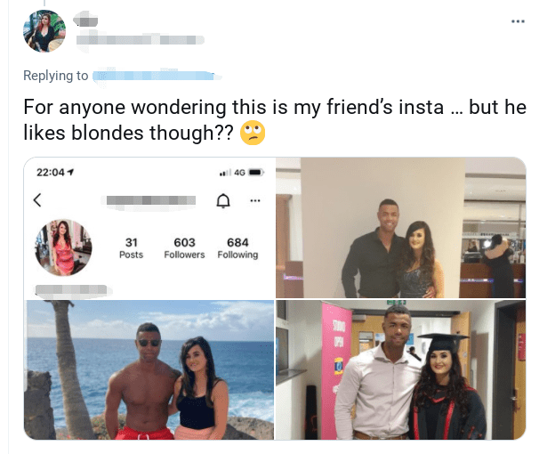 Jordon in pictures with his alleged former girlfriend