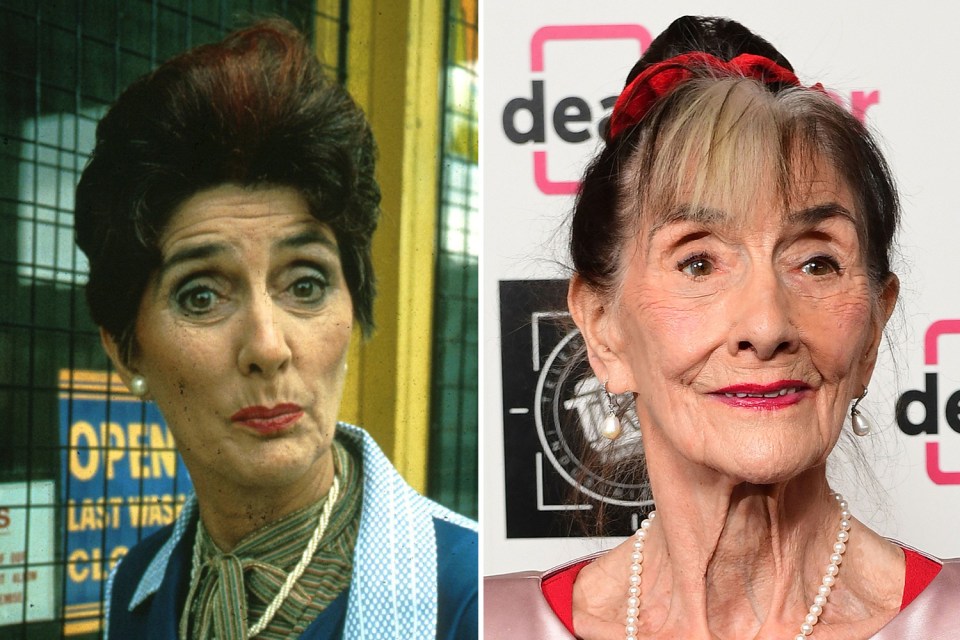 Cigarette-loving Dot Cotton was played by June Brown, who died this April