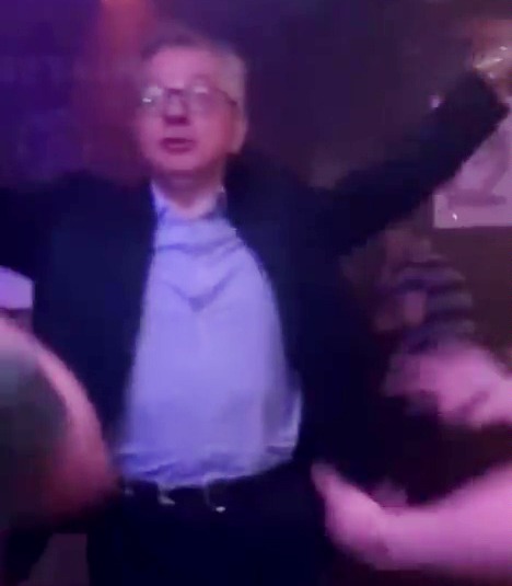 The politician was caught on camera raving at a club in Aberdeen in August