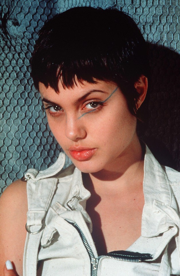 Angelina in Hackers, the first film she starred in as an adult back in 1995