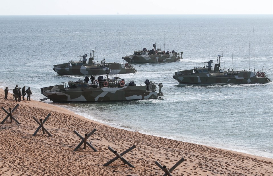 Raptor patrol boats take part in the drills