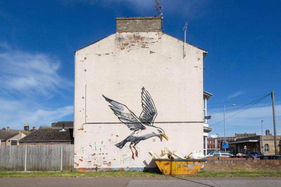 The swooping seagull can be seen in Lowestoft