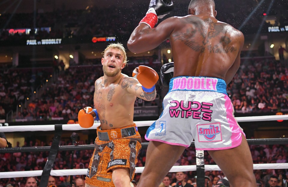 Jake Paul outpointed Tyron Woodley in their boxing bout in Ohio in August