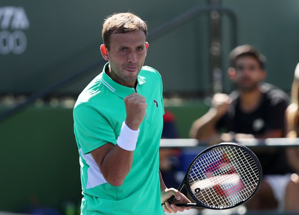 Dan Evans logged an impressive win over Kei Nishikori in the California desert