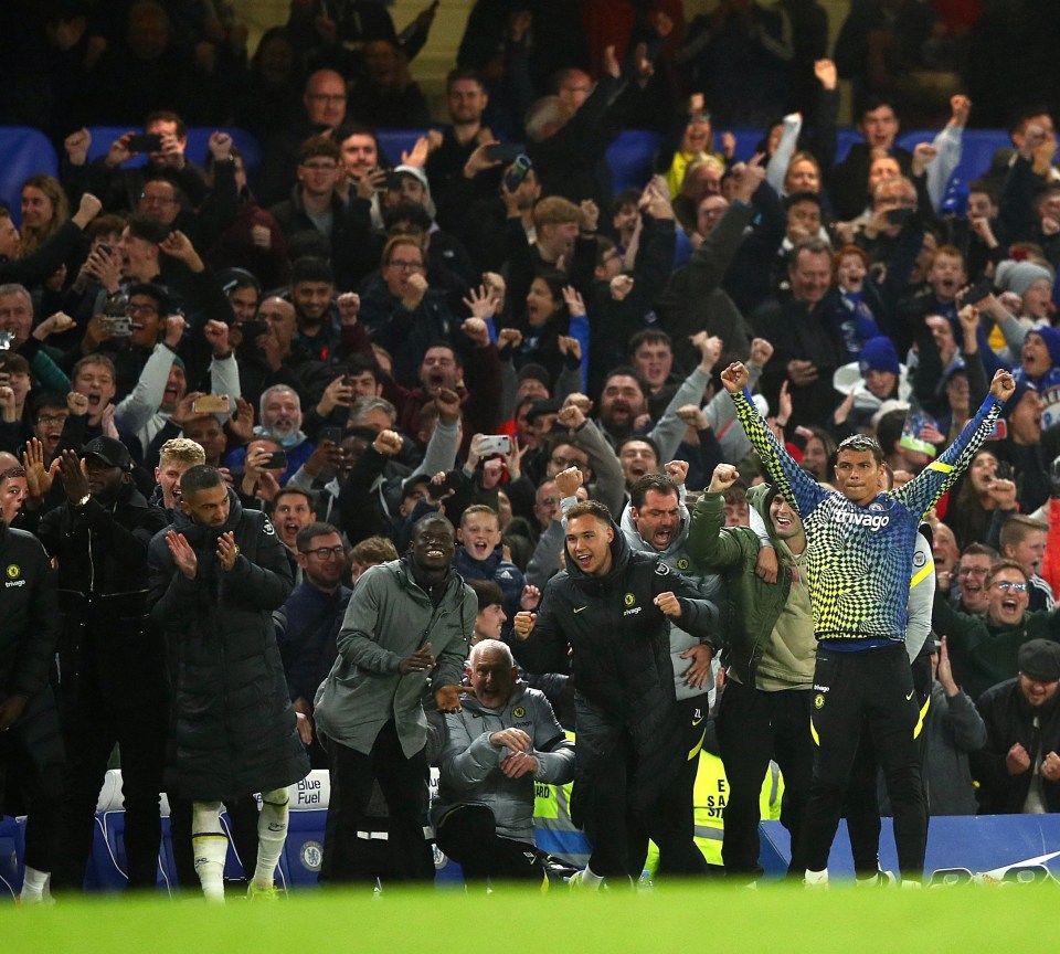 N'Golo Kante's celebration was spotted by eagle-eyed Chelsea fans