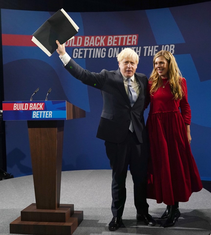 Boris and Carrie after the speech