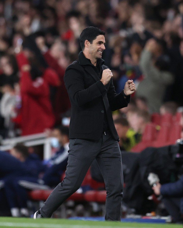 Mikel Arteta has masterminded six wins in eight games