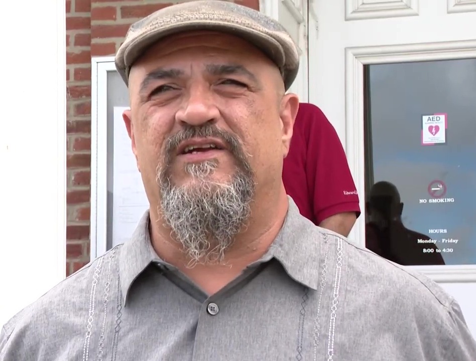 Cleared man Russ Faria after being released from prison