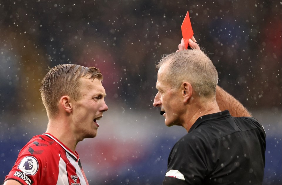 Martin Atkinson gave him his marching orders